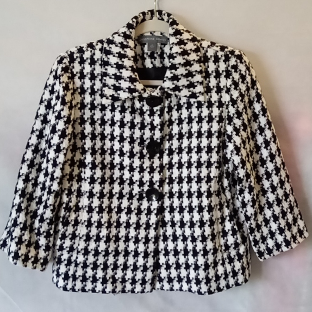 ♥️Vintage Josephine Chaus Houndstooth Coat